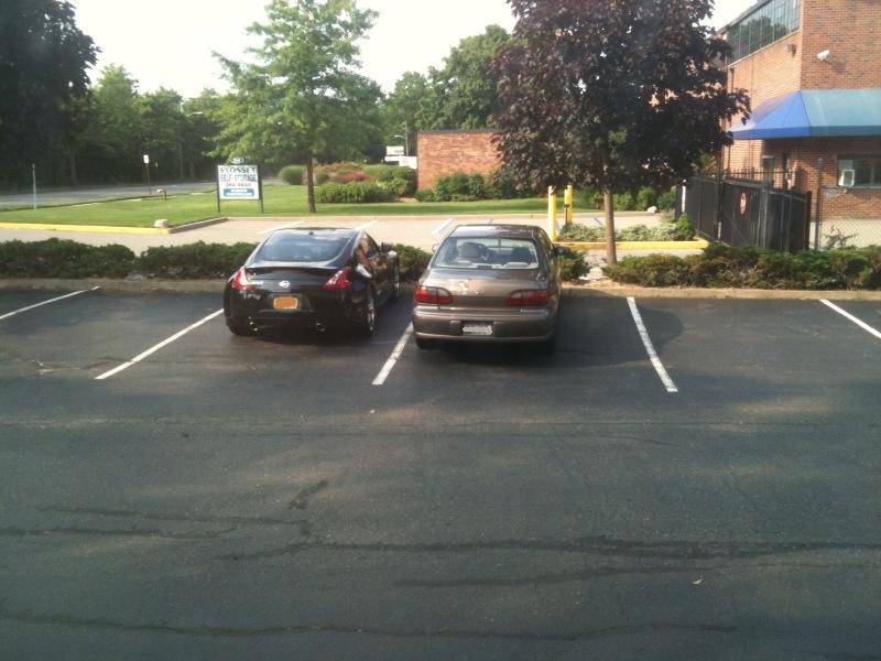 No matter where you park, someone will park right next to you