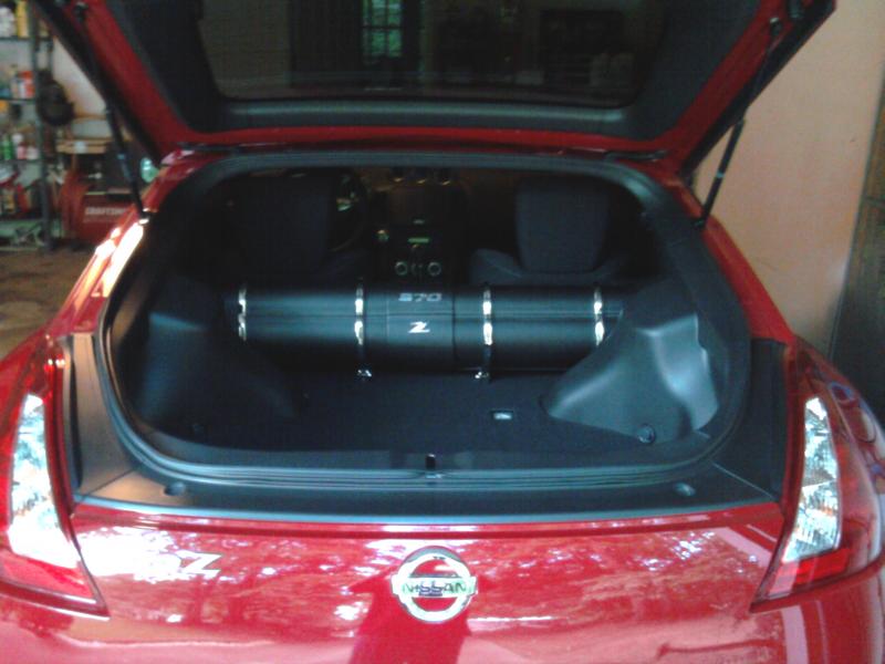 bazooka trunk far.  my homemade subwoofer system