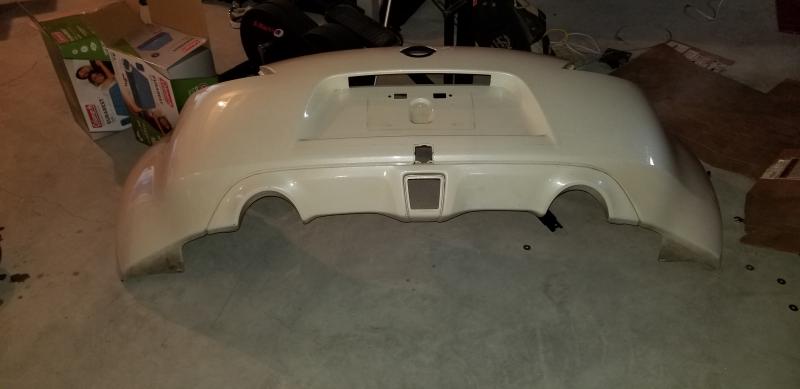 Rear bumper underside