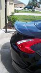 carbon signal add on spoiler molded to stock spoiler, with UAM amuse rear bumper.