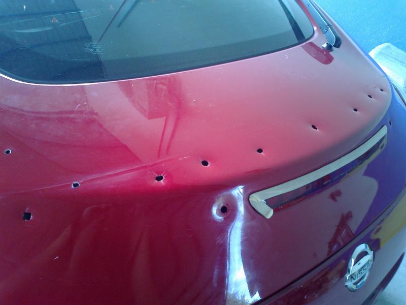 bullet holes