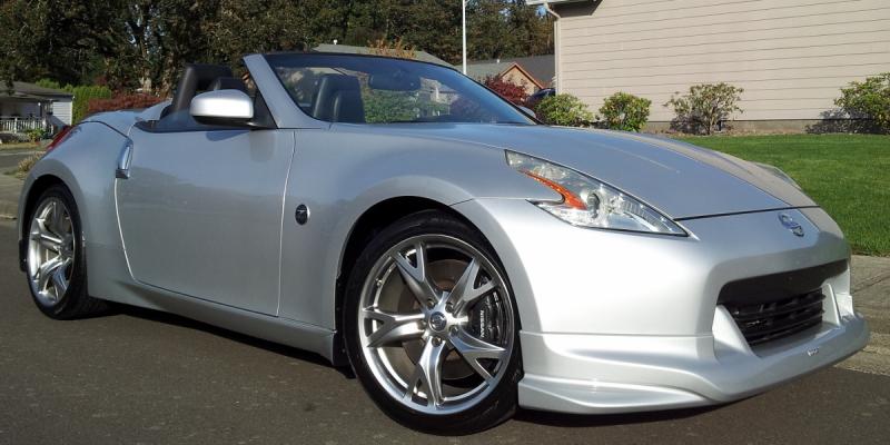 My car from the street.  Taken the day the front spoiler was installed.