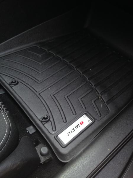 WeatherTech Floor Mats w/ Nismo Badges - Passenger Side