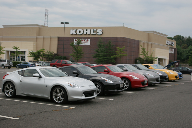 All The 370Z's, All Lined Up