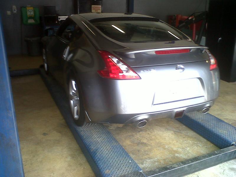 New rear spoiler, roof spoiler and splash guards.