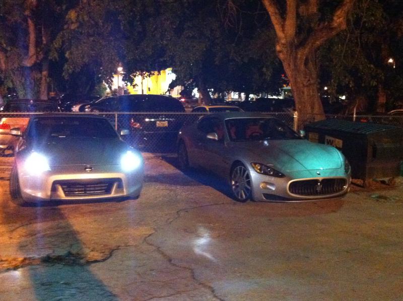 My Z gets front row status next to a maserati? Im ok with it