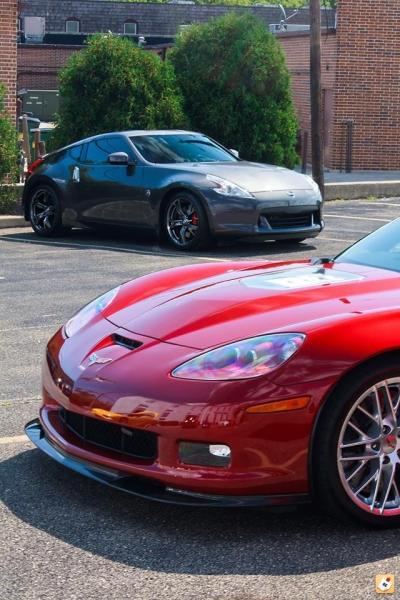 Jeff's ZR1 and my 40th in the background