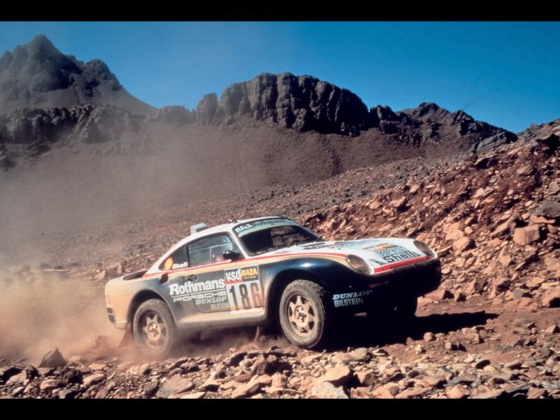 Porsche 959 Rally - Who would ever think to take one of the rarest Porsches around, at the time, and turn it into a rugged rally car? Porsche, that's who. Crazy germans...