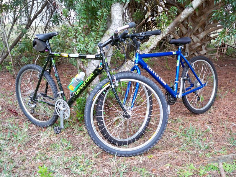 our first Cannondales. my 90 and her 92