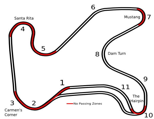 Harris Hill Road San Marcos Road Course Map