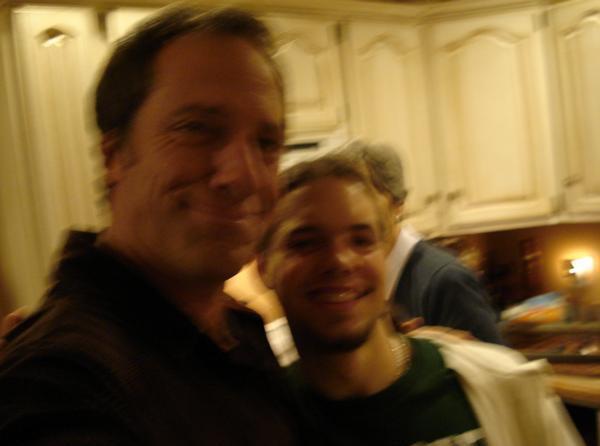 This is the result of Mike Grabbing the Camera, and trying to take a photo himself....Blurry

Me and Mike