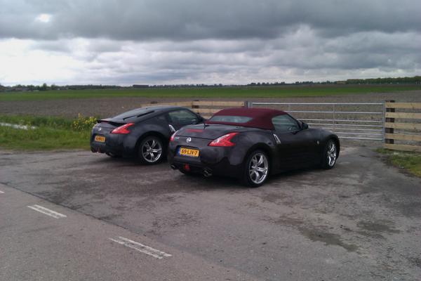 My Coupe and Roadster in the Dutch country side.