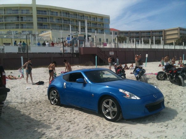 on the beach