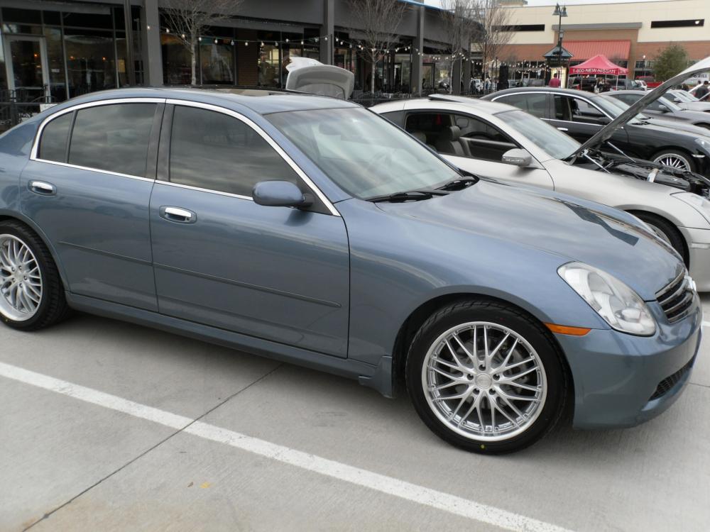 The debute of My G35 with new wheels and tires. This is at the Allen Car show 03.06.2010