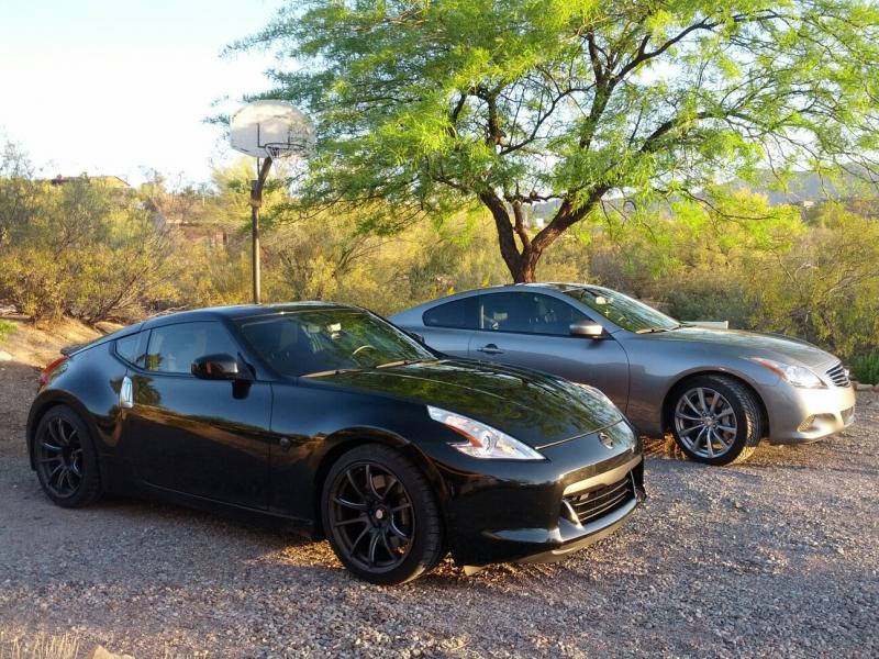 370z w/WedsSport SA-55M 
19x9.5+24 fronts
19x10.5+15 rears 
wrapped in Bridgestone RE-11s.