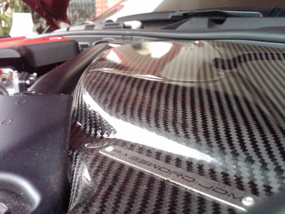 Password:JDM CF Engine Compartment Cover Installed (Left)