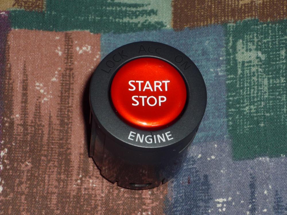 Nissan R35 GT-R Red Engine Start/Stop Button