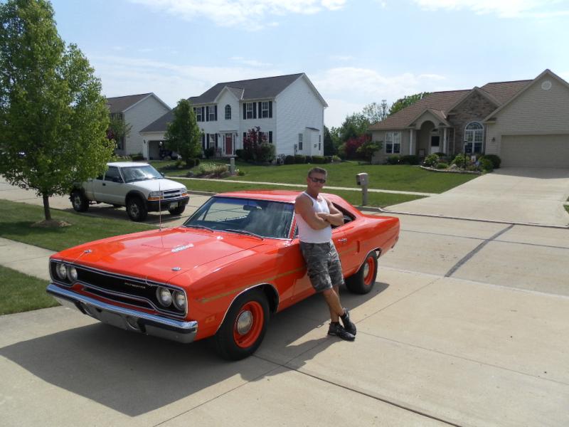 SAM 1573 John with his 70 Roadrunner just after delivery