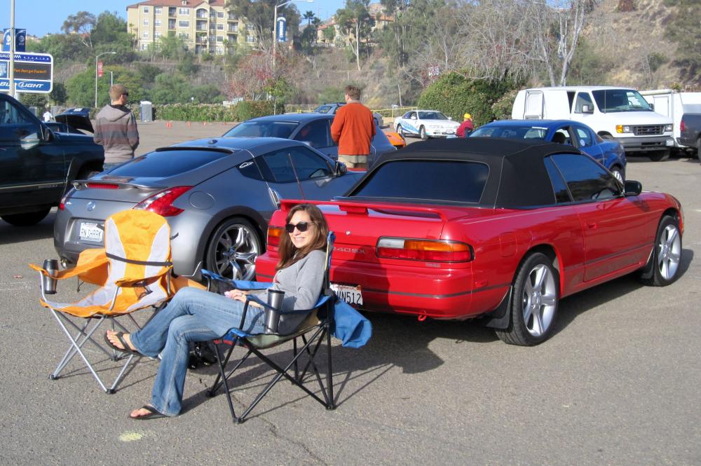 My girlfriend and my Nissans