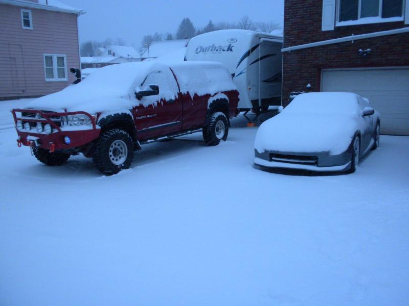 Winter, Front of the house