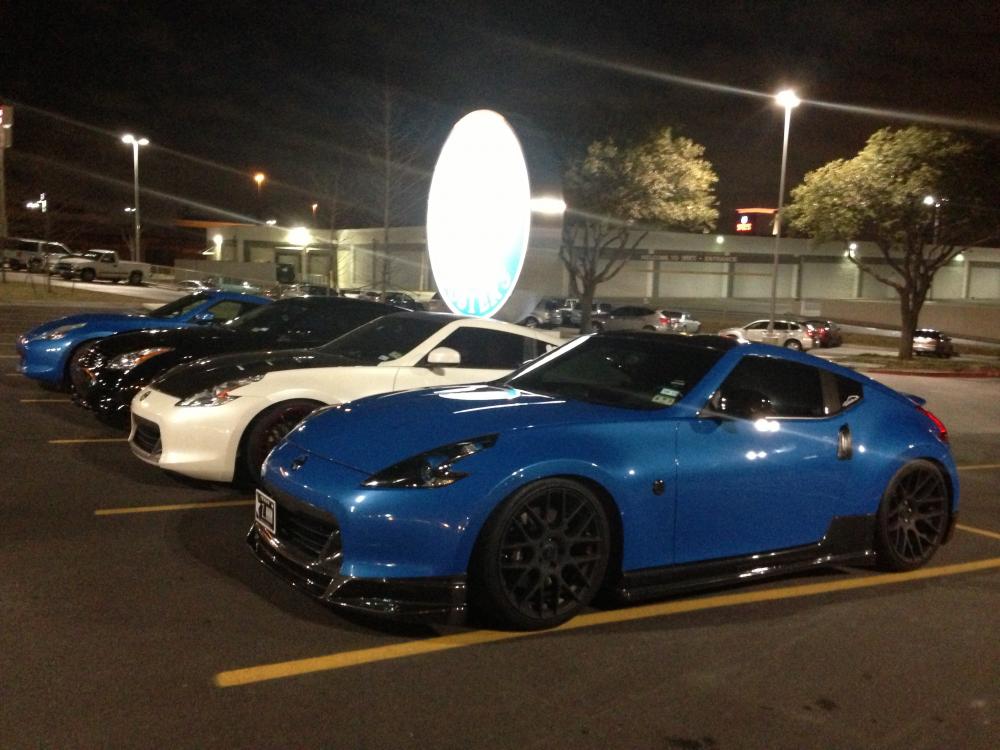 Thursday Meet
Dave & Busters 
2.07.13
From left to right: Mr. Q, <some G37 guy lol>, me, Dallaz