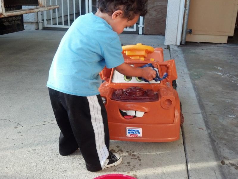 Cleaning the engine bay