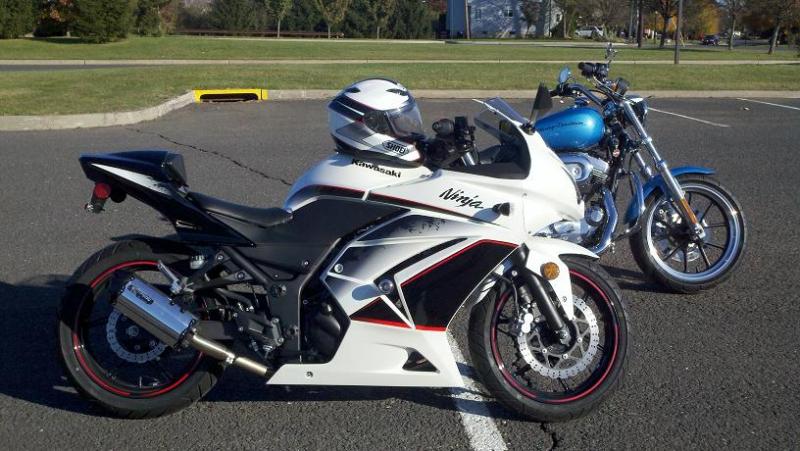 My 2 Wheeled Babies: 2011 Ninja 250 & Harley Davidson Sportster Superlow