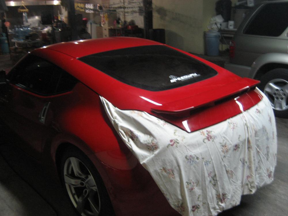 Fairlady Z install spoiler 033