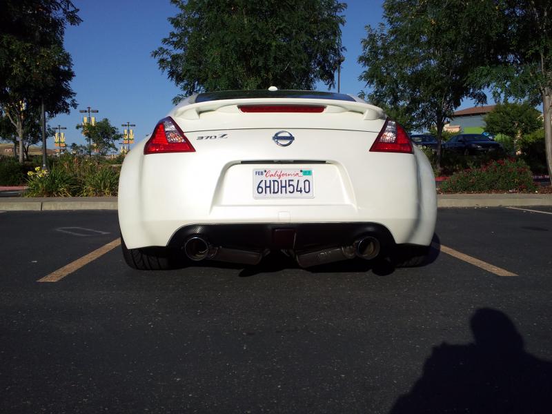 CF wrapped diffuser. Ark dual grip exhausts
