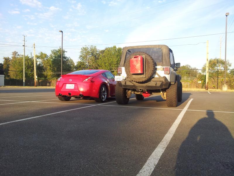 2011 touring sport. ART Pipes, Z1 post maf tubes, K&N drop ins, 13% tint. 2009 wrangler X. 35s, 4.88 yukon gears, rock krawler full suspension, poison spyder rock rails, xrc 8 winch, xrc rear bumper, pro comp 16x8 wheels, or-fab front bumper, mbrp exhaust, superchips flashpaq, quadratec mats and grab handles, kicker L7 w/ viper 500/1 amp, rigidindustries light bar, KC windshield lights, HID headlight swap, SS brake lines, teraflex bump stops, RIDDLER diff covers, bilstein 5100 shocks, bilstein steering stabilizer, evap canister relocation, tinted tails and corner lights, clear turn signals, tinted soft top windows,