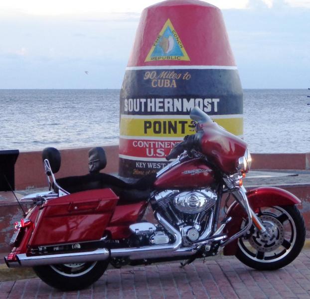 My Streetglide on a trip to Key West