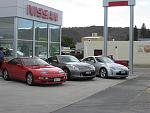 My 300zx tt,the new[for NZ]370Z,And my 350Z,Track in front of our local Nissan Dealer.