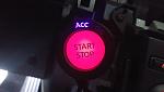 Modified LED for "ACC" to blue. Modified red  LED for illuminated "Start STOP"