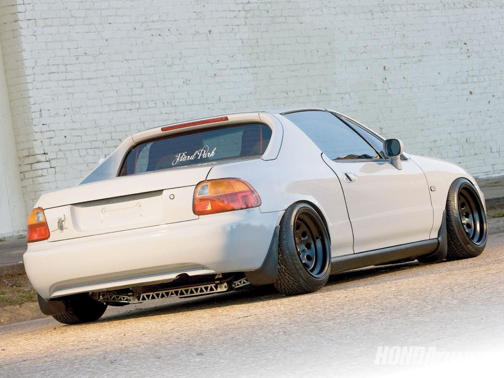 Rear shot of the Del Sol, Honda Tuning 2010