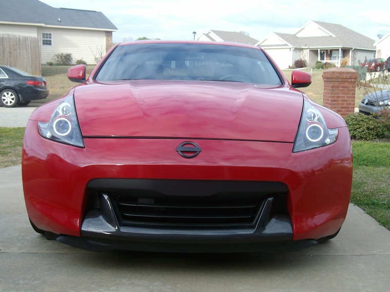 Carbon fiber fangs, 180 Headlights, plasti dipped emblem