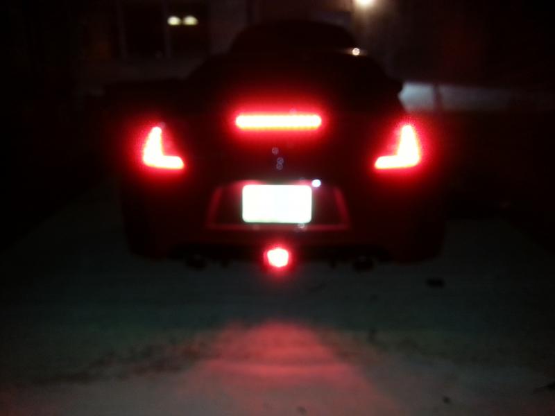 Fog lamp installed