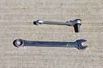 10mm wrench and 4mm allen wrench