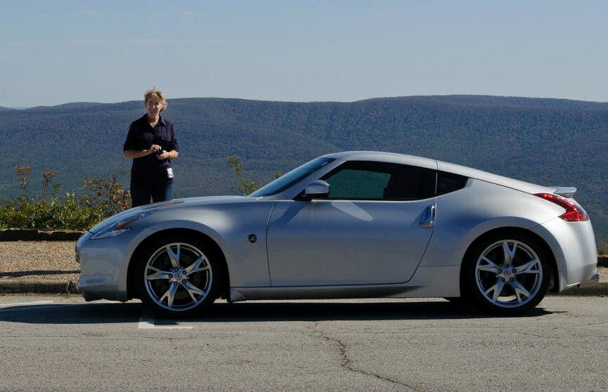 Wifey and the "Z" at Talimena overlook