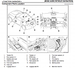 Audio components, Bose w/o Nav (Touring w/o Nav). From the service manual.