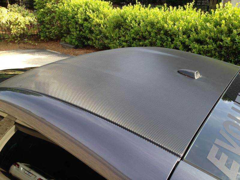 3M Dinoc CF wrap roof.