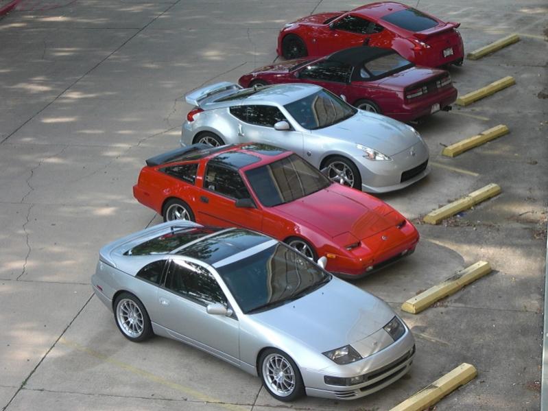 91 TT, 87 Z31 T and my Nismo...other two cars weren't in our group, but looked good in the photo. :)