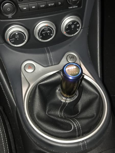 Titanium Nismo Shift Knob with custom burnt finish